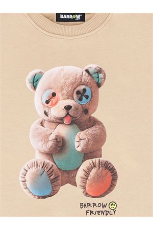 felpa in cotone beige BARROW KIDS | S6BKJUSW005092